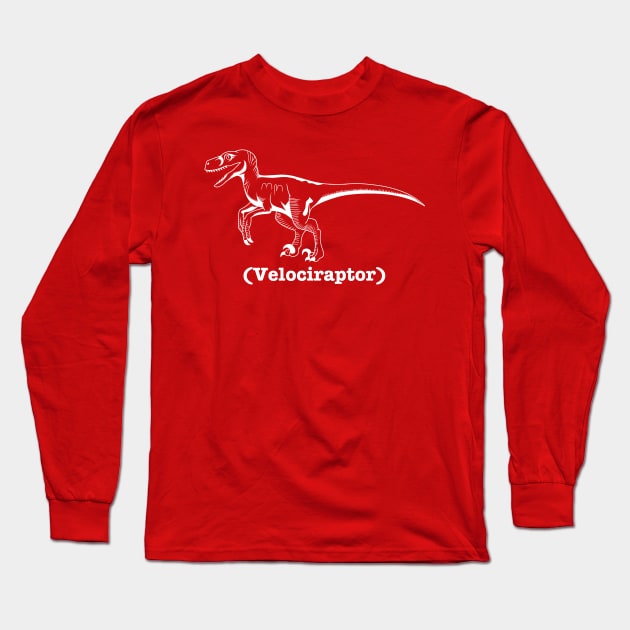 Velociraptor Long Sleeve T-Shirt by nickbeta